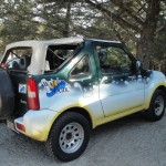 Unser zweites Mietauto - ein Suzuki Jimmy, original aus den 80ern...