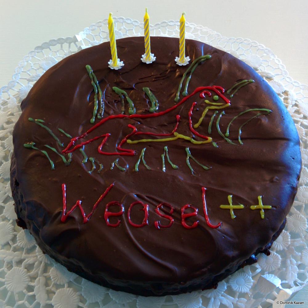 Weasel's Geburtstagstorte